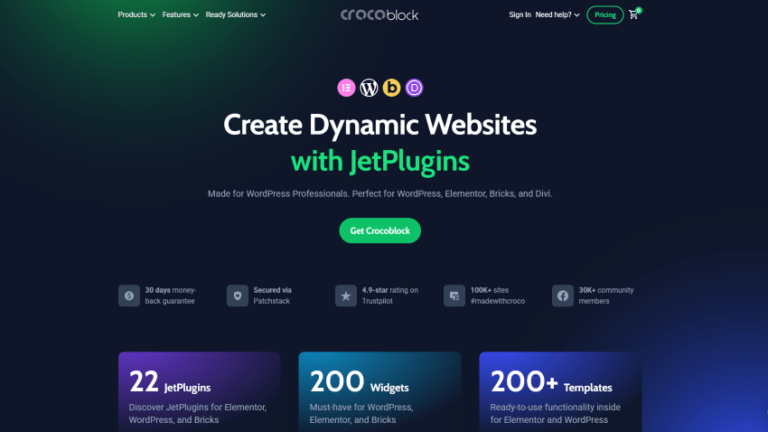3 組專業設計師必備的神級 Plugin Crocoblock 終身授權金鑰Subkey